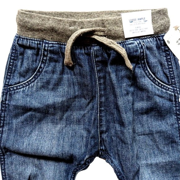 H&M Rib-Waist Jogger Pants for Baby Boys Jeans Loose Pull-On 12-18 Month… - Picture 5 of 6